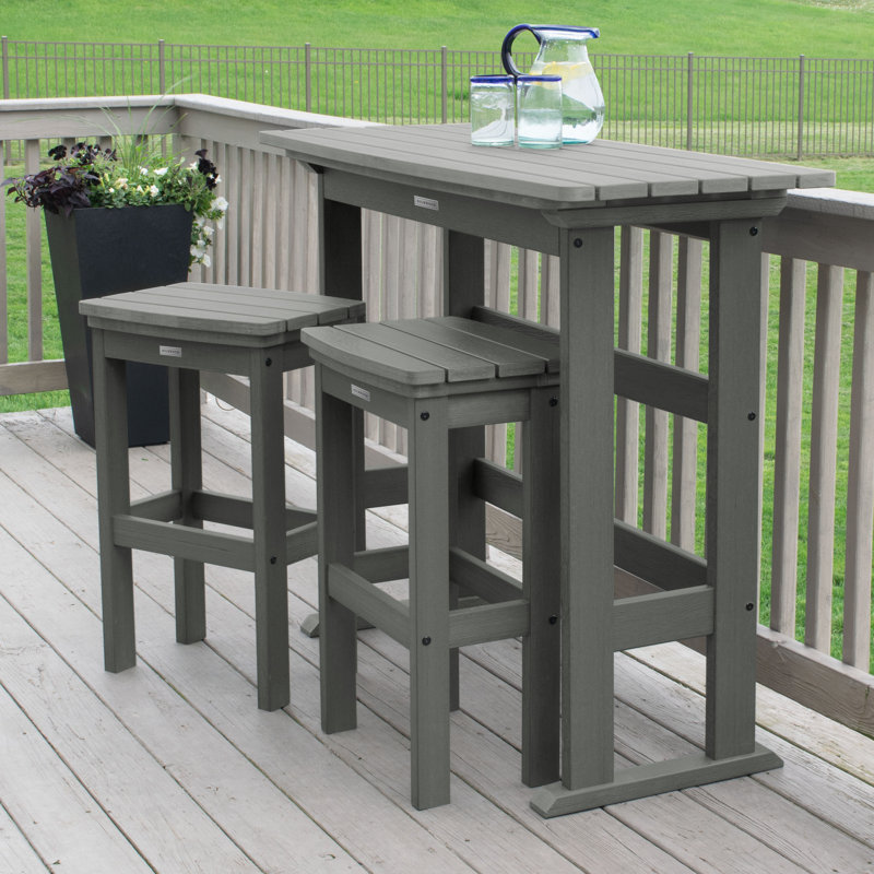 Arbnora 2 - Person Patio Dining Set with Rectangular Table, Coastal Teak