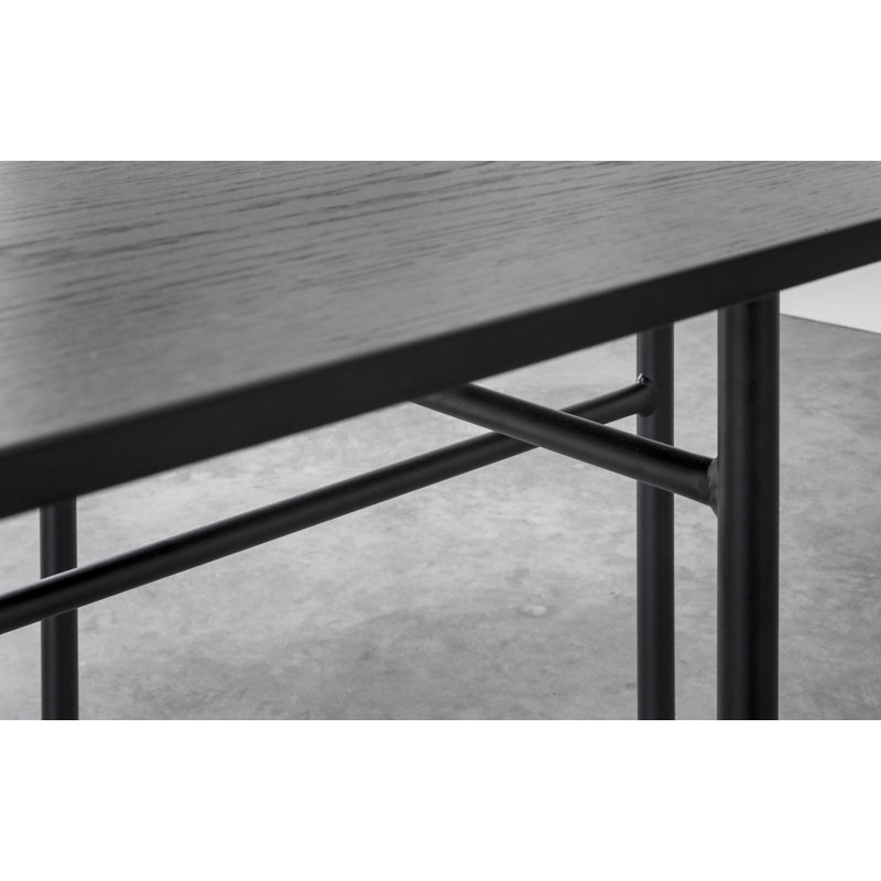 Snaregade Dining Table, 37.4" W x 82.7 L, Black Oak