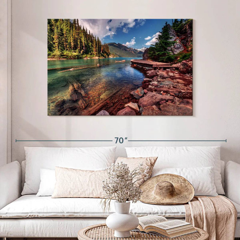 Paysage du lac Alvord, H 32 po x l 48 po