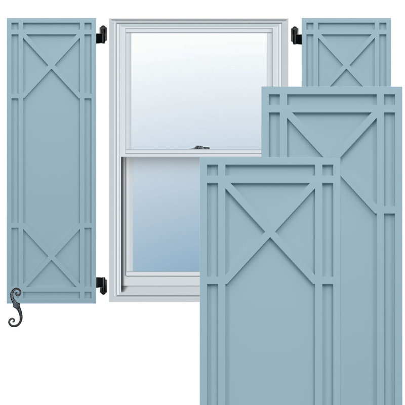 Volets EnduraCore, H 59 po, Bleu paisible, L 18 po