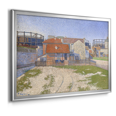Les gazomètres de Clichy (Les Gazomètres) - Paul Signac - Toile tendue avec châssis, 1886