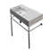 Scarabeo By Nameeks Teorema 17.32'' White Ceramic Rectangular Bathroom Sink with Overflow