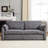 79.13-Inch Futon Sleeper Couch, Modern Pull Out Bed, Grey Corduroy, Metal Construction, For Living Room Style, 450 Pounds Max Load Sleeper, Comfy Base, Functional Use, Pound Capacity