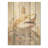 Minimalism Shark Painting In Golden Beige I - Shark Wood Art On Natural Pine Wood-251229590