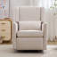 Fauteuil inclinable pivotant moderne Godefroy avec mouvement coulissant et lin de haute qualité-116844508