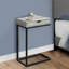 Table d'appoint, en forme de C, bout, côté, collation, tiroir de rangement, salon, chambre à coucher, métal stratifié, contemporain, moderne-1226170986-1226170987