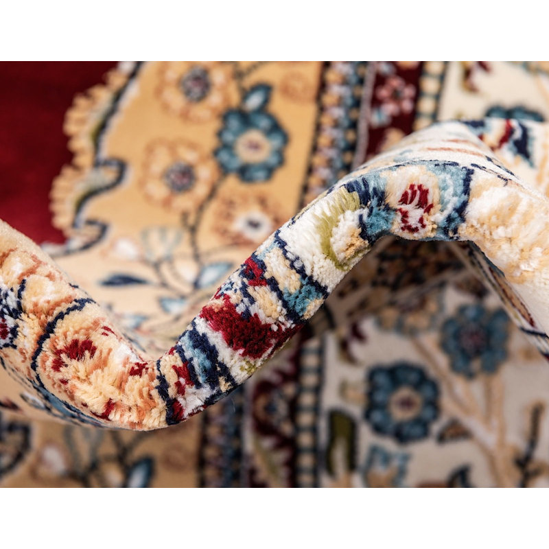 Tapis à motif oriental rouge Kelayeh, Rectangle 3 pi x 5 pi