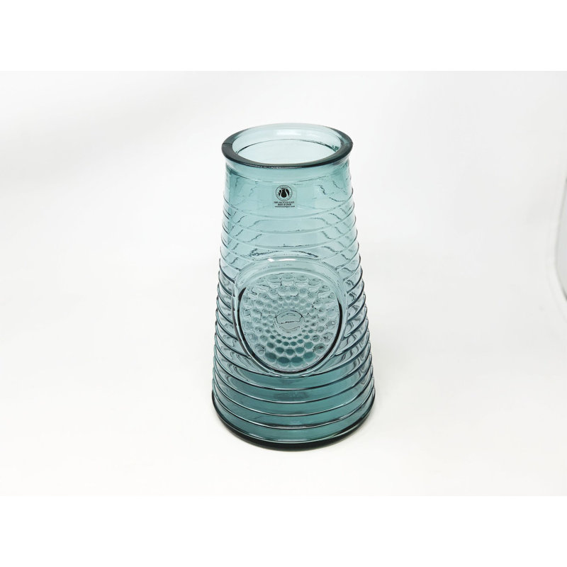 Merrick Glass Table Vase, Grey