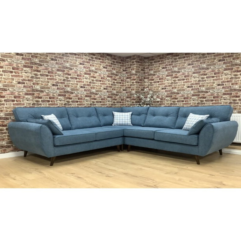 Cy 5 Seater Corner Sofa , Blue
