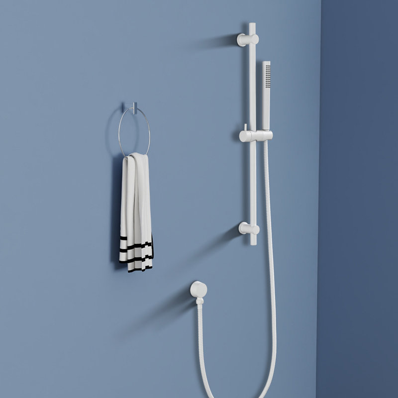 Pomme de douche à main Topcraft avec barre coulissante en acier inoxydable