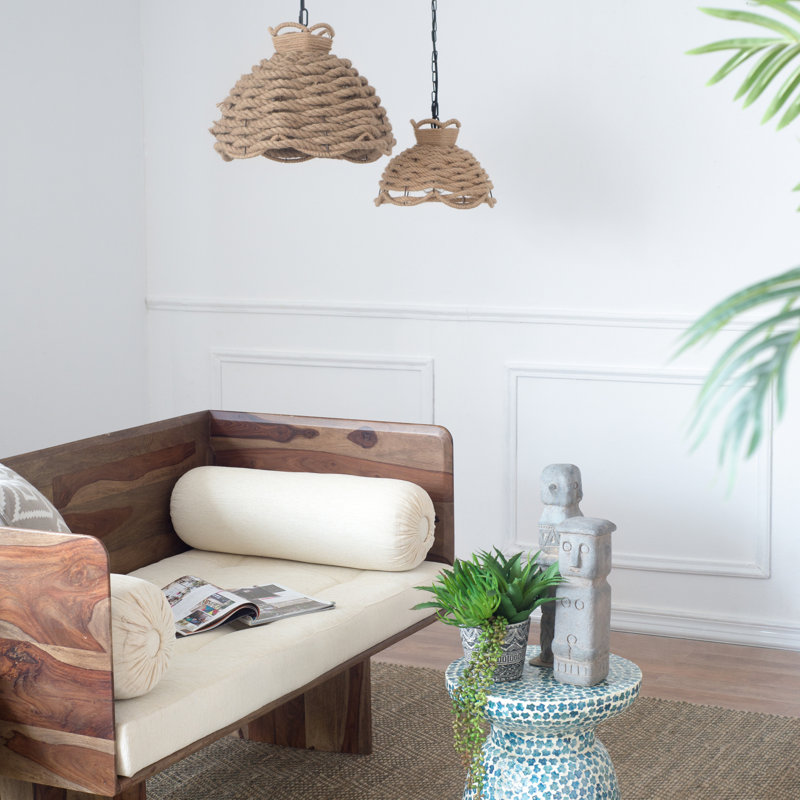 Lustre tissé en corde S / 2