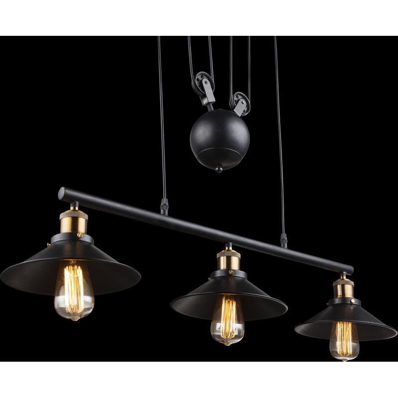 3 - Light Black Kitchen Island Pendant