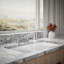 Double Handle Kitchen Faucet with Side Spray