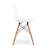 Modholic Eiffel Chair With Wood Legs, White (Set Of 4)-374869997