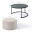 Ensemble de tables basses Nest Ease avec rangement caché, parfait pour les salons modernes et peu encombrants.