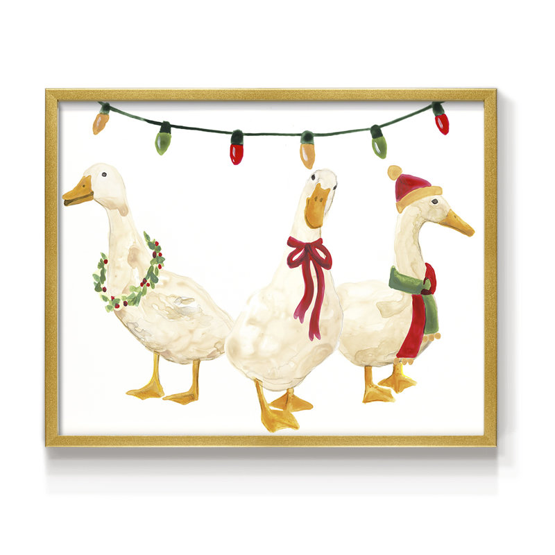 «Merry Quackmas I», reproduction encadrée