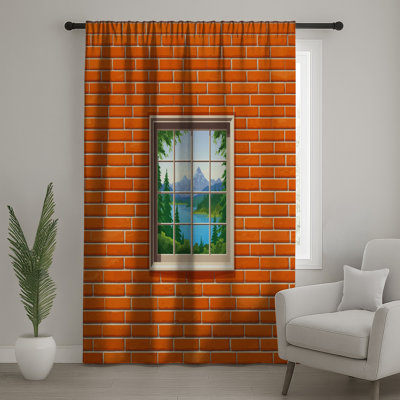Rideaux de fenêtre Brick Wall