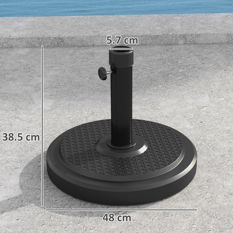 22kg HDPE, Metal Umbrella Base