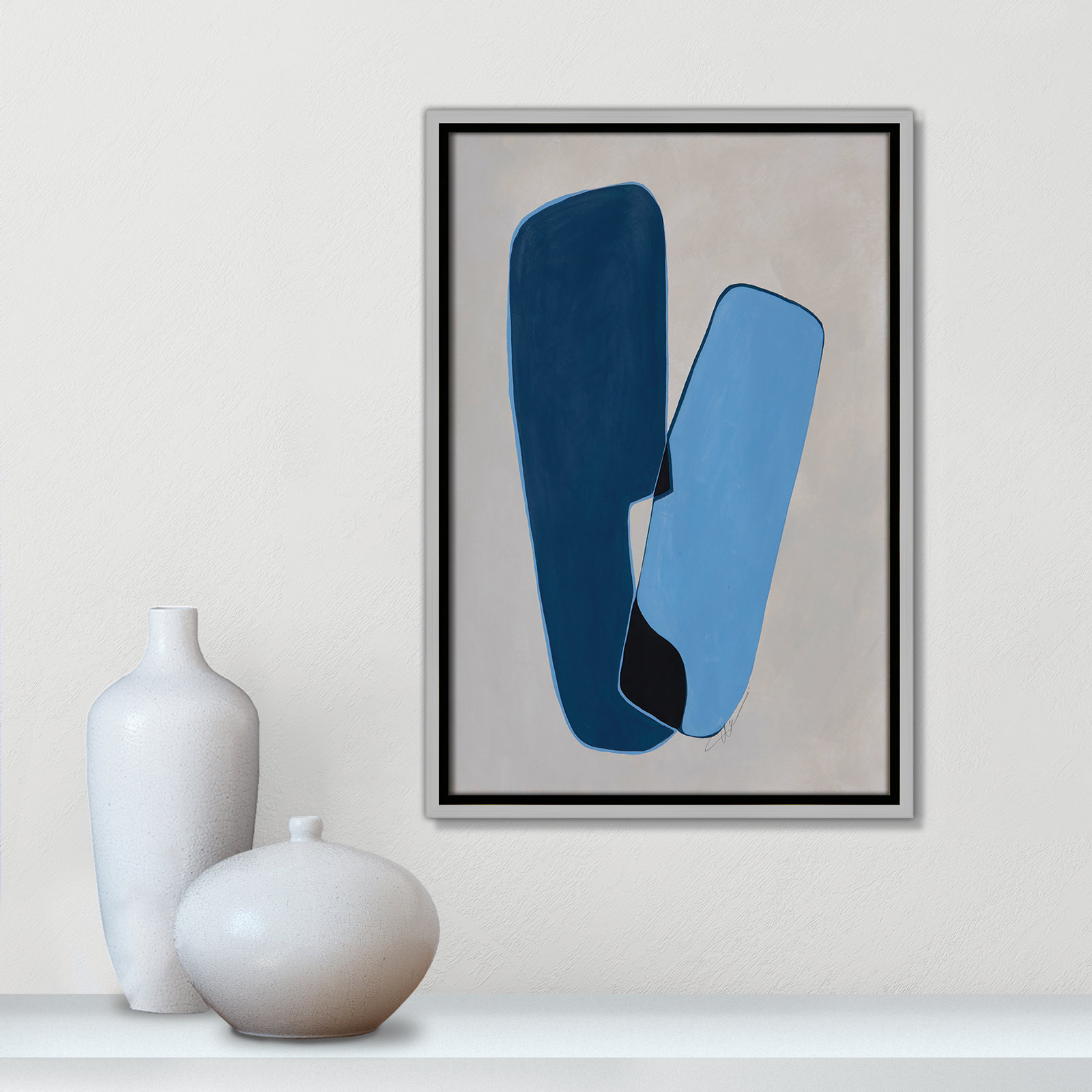 In Unity Collection "In Unity II" Print, 19.5" H x 13.5" W x 2" D, Silver Framed