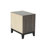 Rustic Nightstand, 2-Drawers Bed Side Table