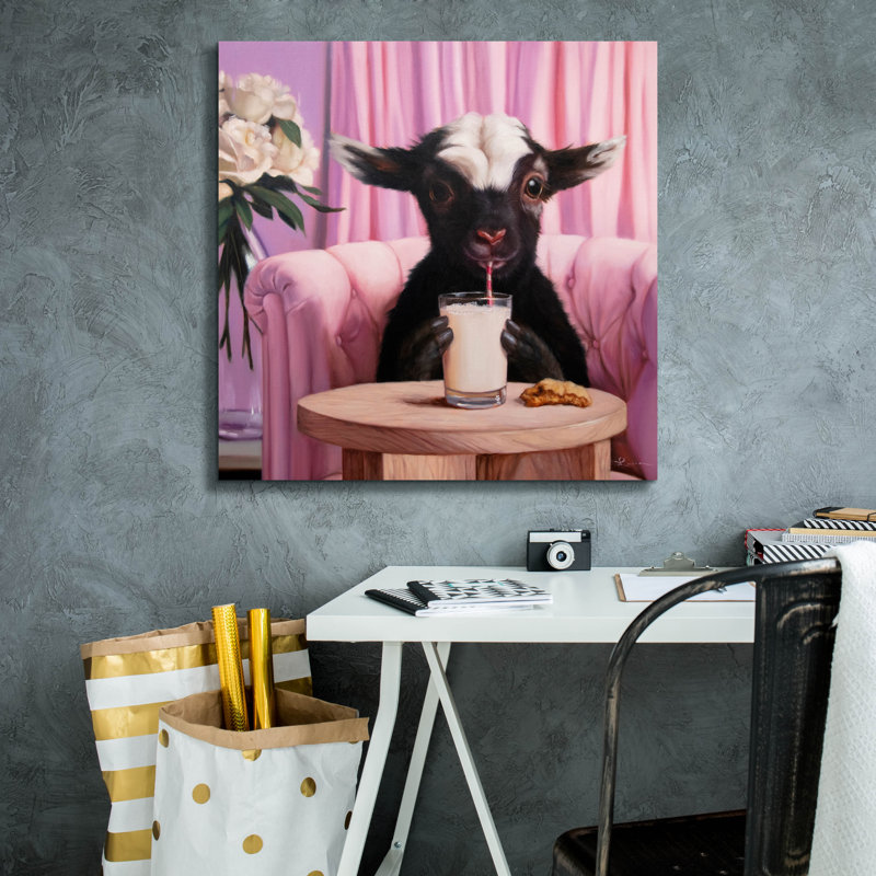 «Snack Time» par Lucia Heffernan, art mural sur toile, 26 po x 26 po, H 26 po x l 26 po