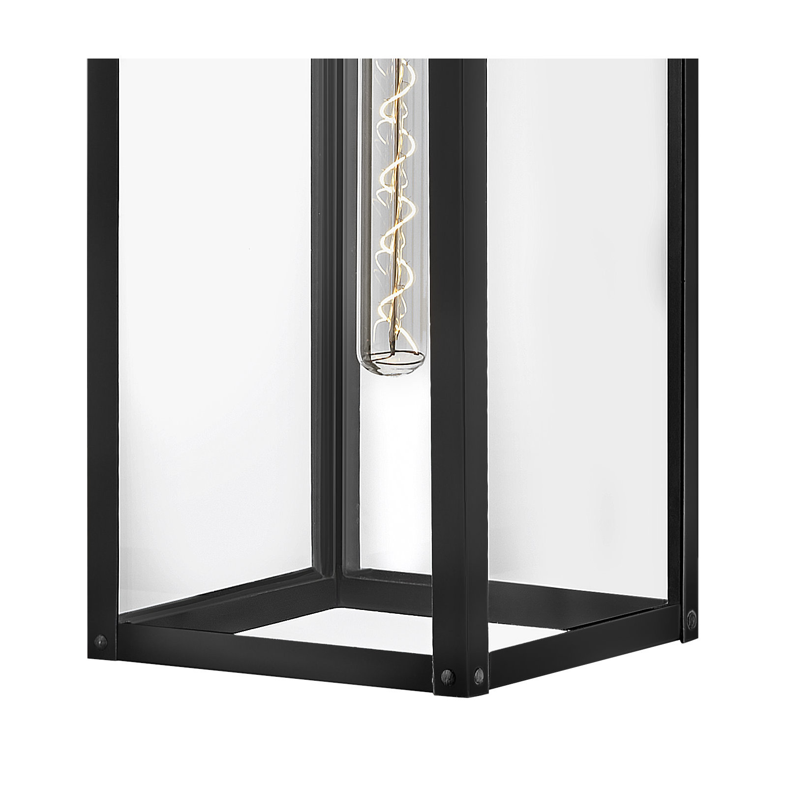 Caliana Single Light Outdoor Wall Light, Black, 6