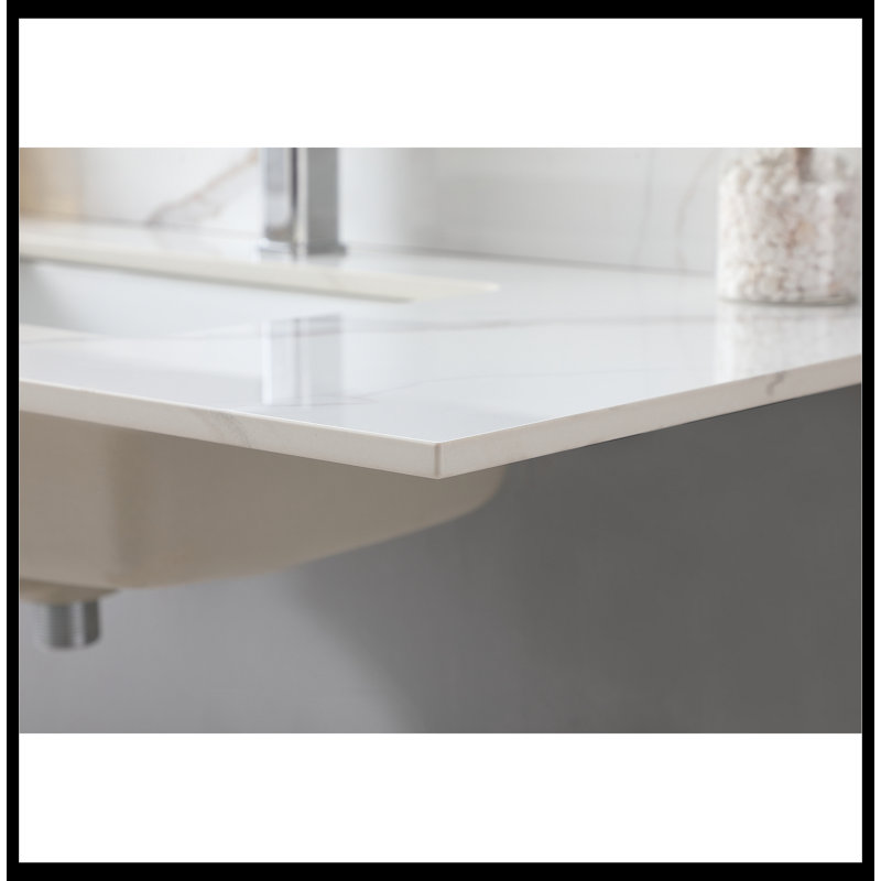 Dessus de meuble-lavabo 43 po Montary, Blanc
