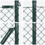 Vidaxl Chain Link Fence With 7 Posts Galvanised Steel-114858438-114858445