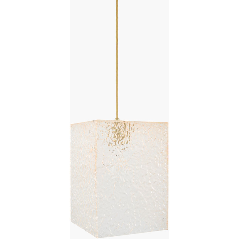 Luminaire suspendu Schwartz, H 70 po x l 7,9 po x P 11 po, Jaune