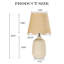 Lampe de table en céramique avec abat-jour festonné Kokeno-324511813