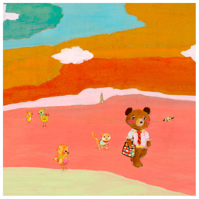 Art sur toile, "Business Bear", H 12 po x L 12 po x l 1,25 po