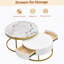 Table basse gigogne moderne avec tiroirs Modern