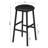 Plattsburgh Bar Stools 24.8" PU Upholstered Breakfast Stools (Set of 2)