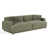Velours vert olive
