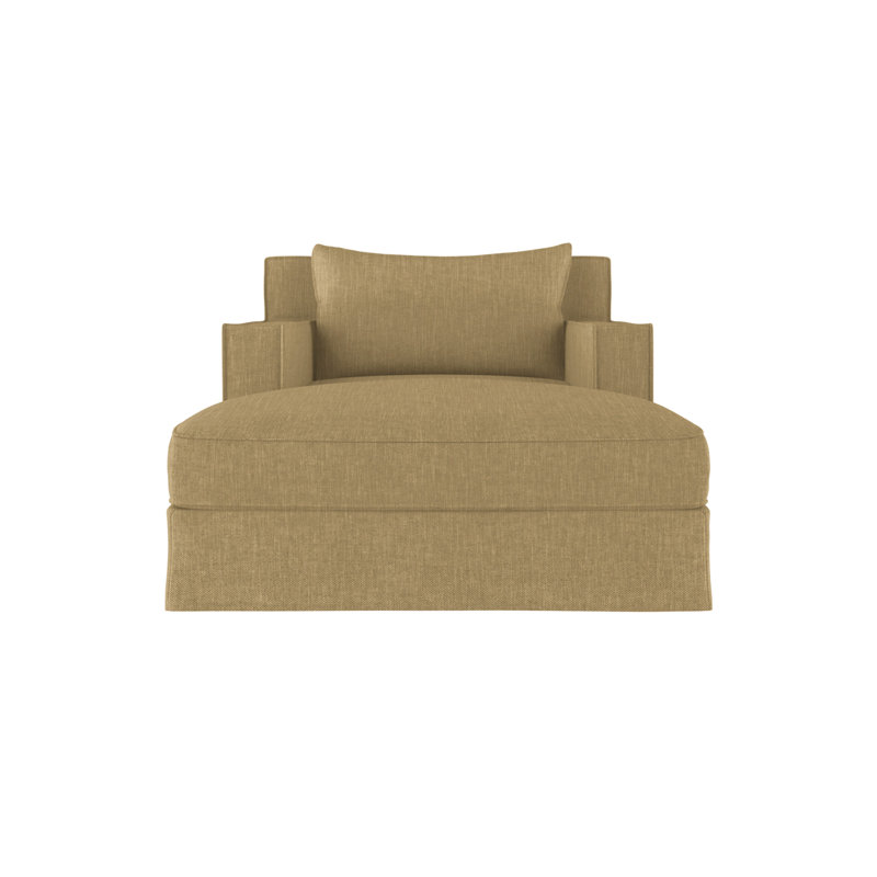 Mulberry Chaise Lounge, Plush Velvet Silver Streak, Weathered