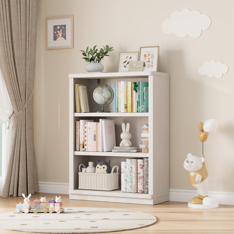 Bibliothèque standard avec tablette Brusnice, 42" H x 31" W, Blanc