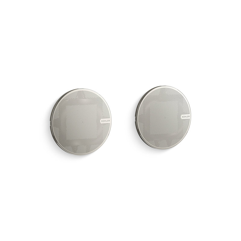 Haut-parleurs de douche SoundTile®, Nickel poli de couleur vibrante