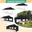 Auvent 10 x 30 pi avec auvent allongé, auvent pliable EZ-105241480