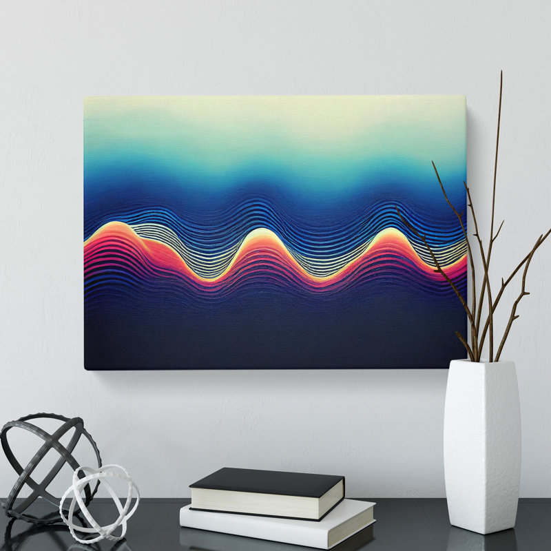 Electronic Audio Soundwave Vol.2 Abstract - Wrapped Canvas, 35cm H x 50cm W x 3cm D