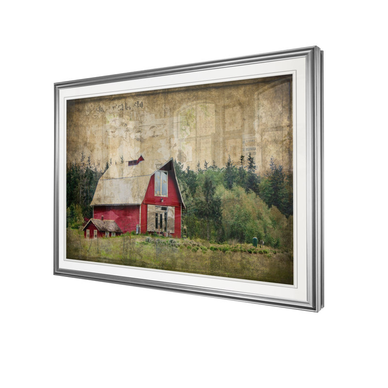 « widby grange iii », reproduction, H 20 po x l 24 po x P 1,5 po, Cadre argenté