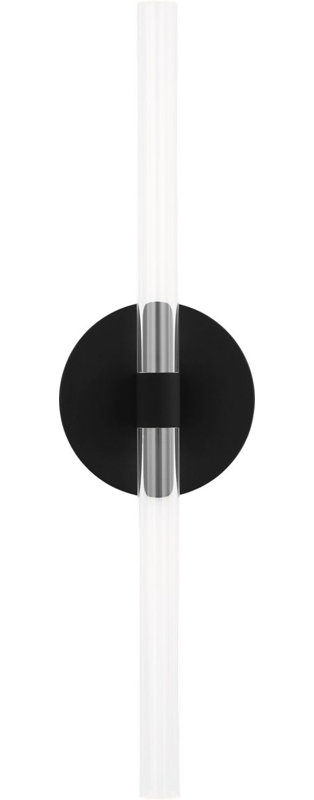 Silas Sconce, 18" H x 4.5" W x 2" D, Midnight Black, 1