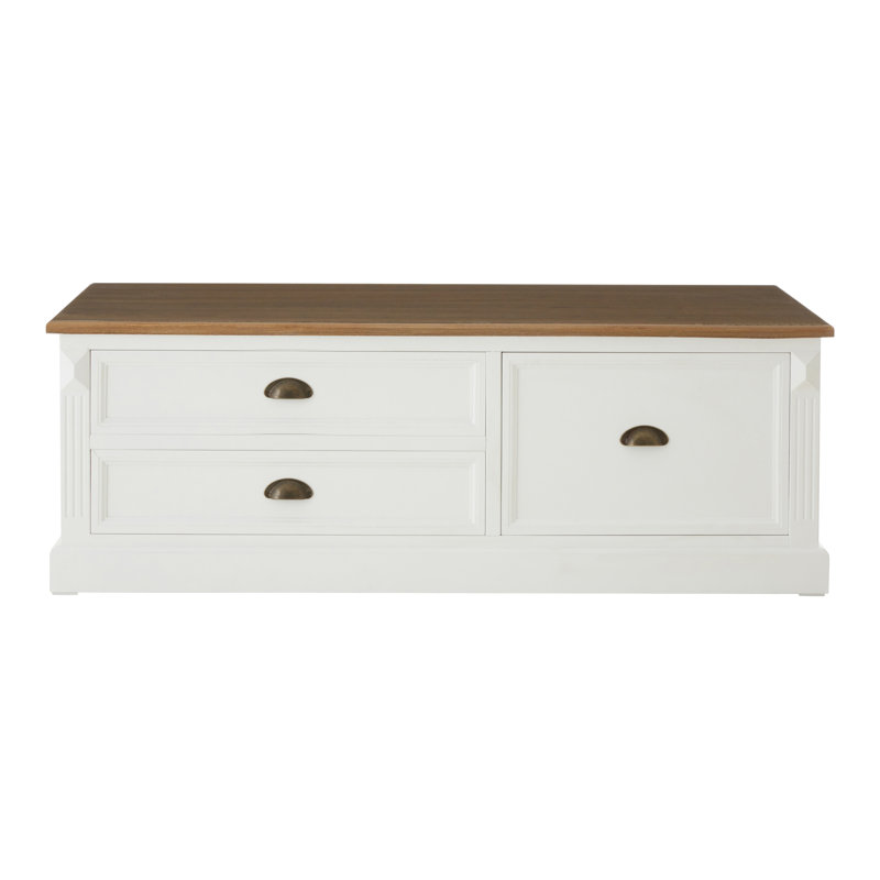 Scofield Solid Coffee Table with Storage