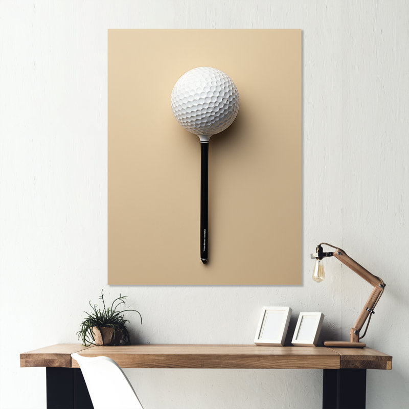 Minimalisme Golf Tees VI - impressions murales en métal Golf, H 20 po x l 12 po x P 1 po