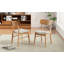 Ensemble de 2 chaises de salle à manger en tissu Mid-Century-1177738858