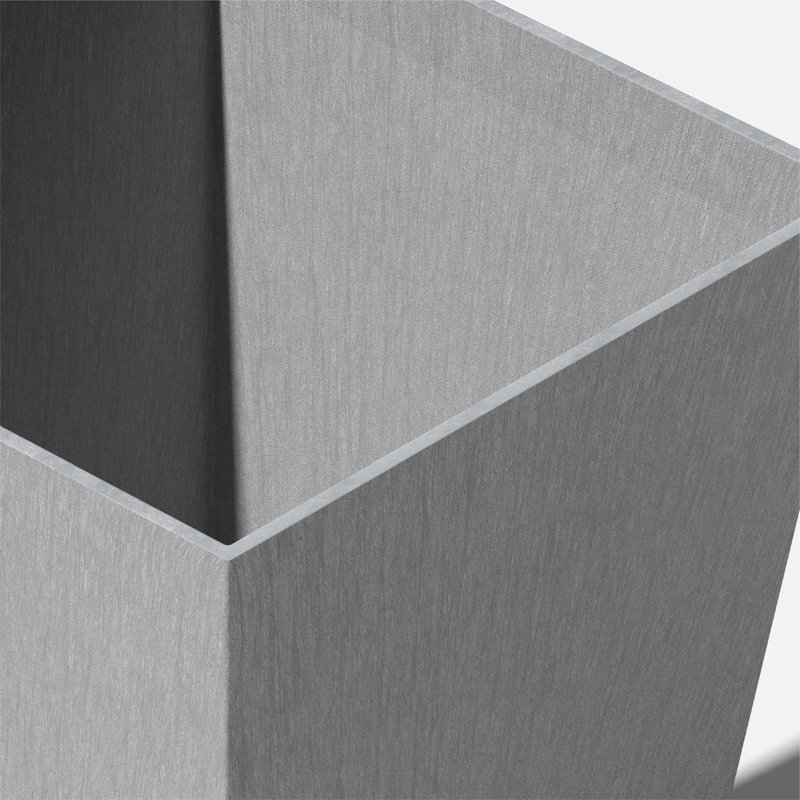 Pot à fleurs Pure Series Nobleton, Gris anthracite, H 22 po x l 19 po x P 19 po, Ensemble de 1