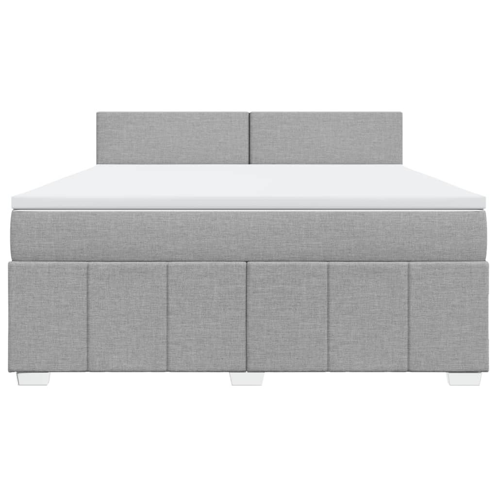 Vidaxl Boxspringbett Mit Matratze Creme 180X200 Cm Stoff