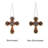 Tiffany Style Stained Glass Window Panel Cross Design 20"H
