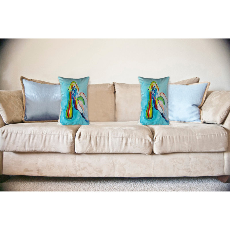 Outdoor Reversible Throw Pillow