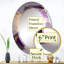 Prasanta - Géode abstraite violet I - Miroir mural abstrait en marbre-99569356