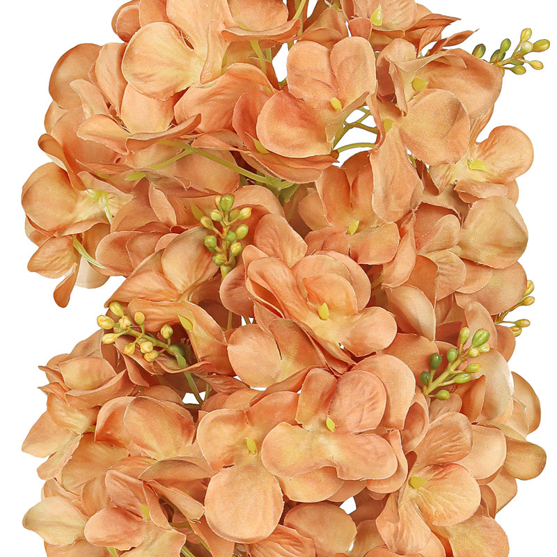 Tige de fleur d'hortensia artificielle, Café brun